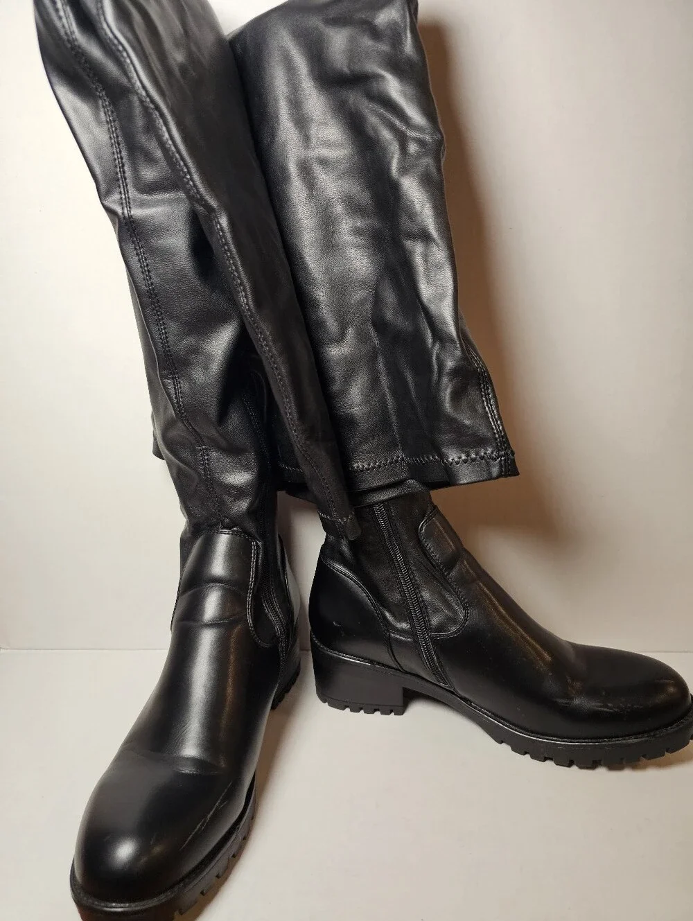 Azalea Wang Akira Surgical Over The Knee Thigh High Flat Boots Size 9 Womens